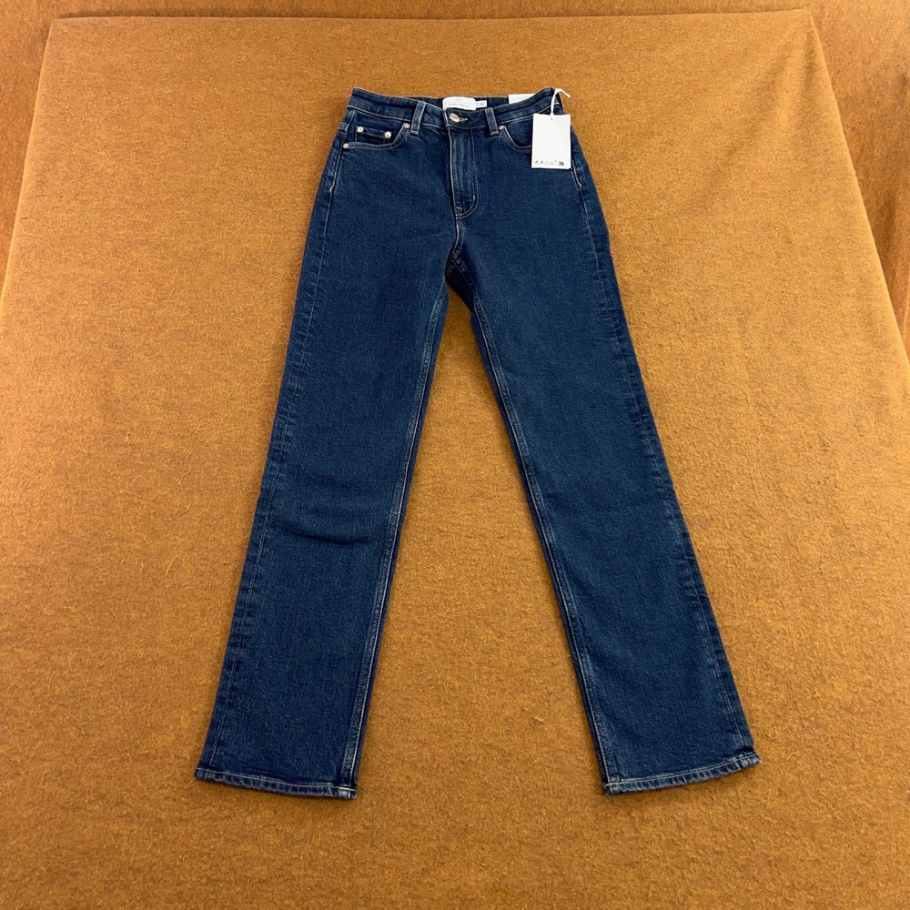 & Other Stories Womens 25/30 Blue High Waist Slim Leg Comfort Stretch Jeans NWT
